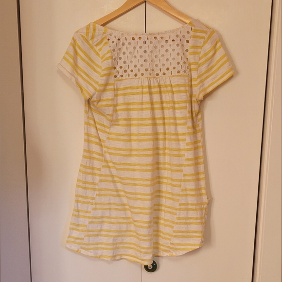 Meadow Rue Striped Eyelet Top - Picture 3 of 6